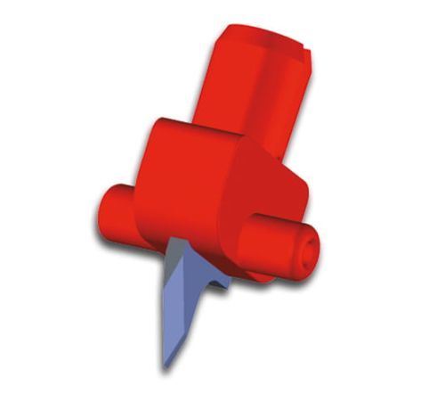 Plastikowy klips z wąskim ostrzem do wycinania kształtów