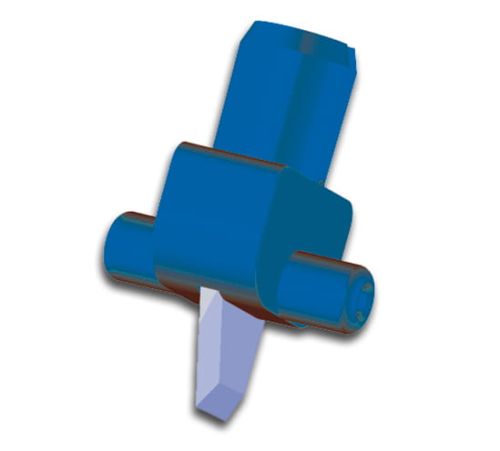 Plastikowy klips z szerokim ostrzem do cięć prostych