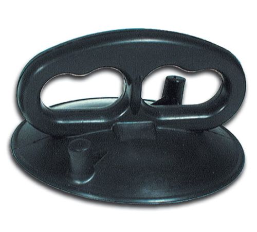 Pojedyncza przyssawka z dwoma otworami na palce, gumowa, do 10 kg, śr. 80 mm