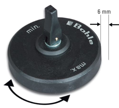 Centrownik mimośrodowy Verifix, śr. 55 mm, mimośród śr. 70 mm, zakres regulacji 6 mm