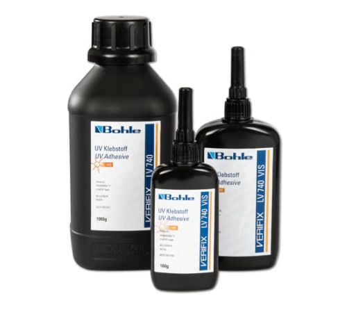 Klej UV Verifix LV 740VIS (float, szkło hartowane i laminowane), odporny na wilgoć, światłoutwardzalny